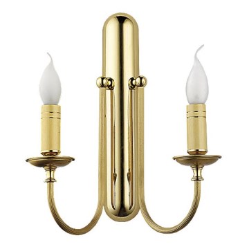 Jupiter 880-CEK2 - Wall light CEZAR 2xE14/40W/230V brass matte