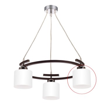 Jupiter - Replacement glass for chandelier BASCO E27 d. 13 cm white