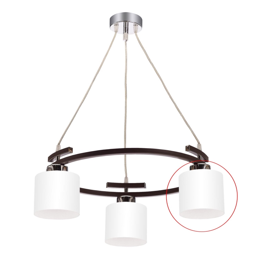 Jupiter - Replacement glass for chandelier BASCO E27 d. 13 cm white