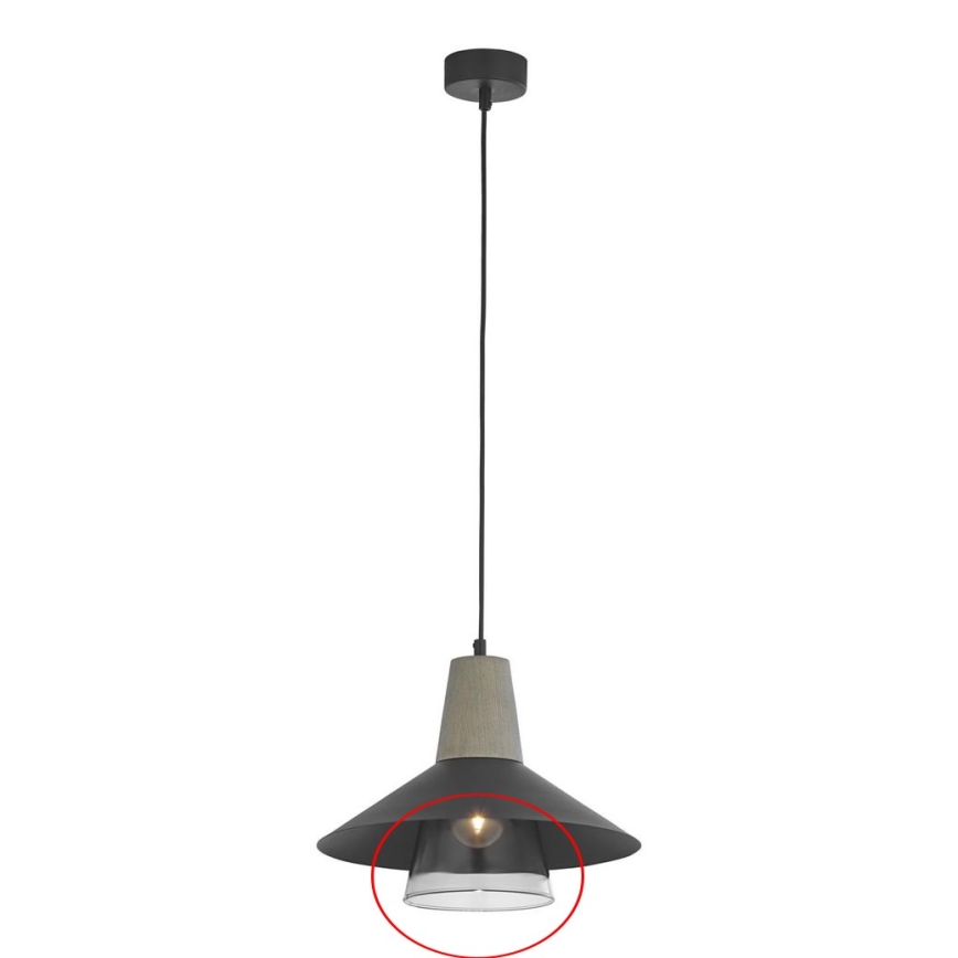 Jupiter - Replacement glass for chandelier BONDY E27 d. 22 cm clear