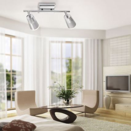 JUST LIGHT. 11229-17 - LED Spotlight DALLI 2xLED/3,5W/230V shiny chrome