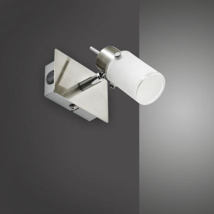 JUST LIGHT. 11931-55 - LED Wall spotlight MAX 1xGU10/4W/230V matte chrome