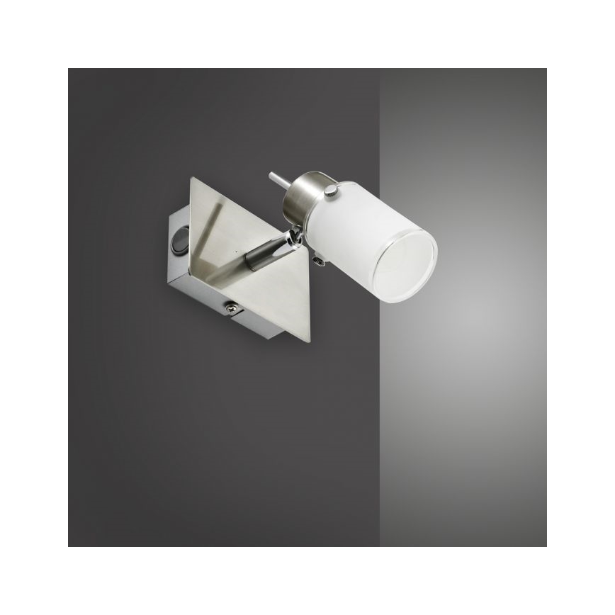 JUST LIGHT. 11931-55 - LED Wall spotlight MAX 1xGU10/4W/230V matte chrome