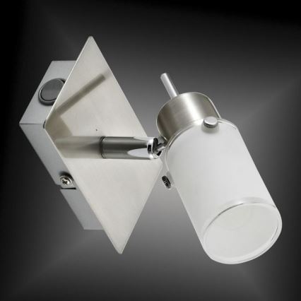 JUST LIGHT. 11931-55 - LED Wall spotlight MAX 1xGU10/4W/230V matte chrome