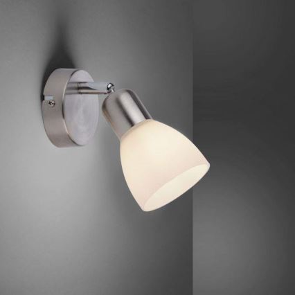 JUST LIGHT. 11951-55 - Wall spotlight KARO 1xE14/40W/230V matte chrome