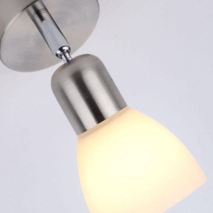 JUST LIGHT. 11951-55 - Wall spotlight KARO 1xE14/40W/230V matte chrome