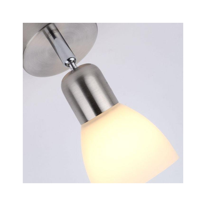 JUST LIGHT. 11951-55 - Wall spotlight KARO 1xE14/40W/230V matte chrome