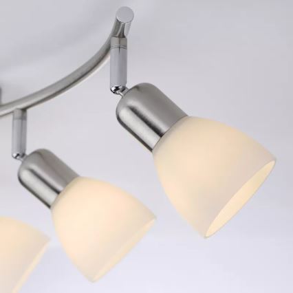 JUST LIGHT. 11953-55 - KARO spotlight 3xE14/40W/230V, matte chrome