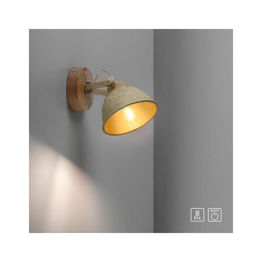 JUST LIGHT. 11981-39 - Wall spotlight SAMIA 1xE14/40W/230V