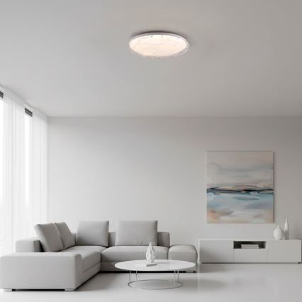 JUST LIGHT. 14008-16 - LED Dimmable ceiling light ART PLAFO LED/20W/230V 2700-6500K Ø 38 cm white + remote control