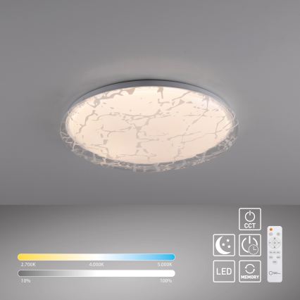 JUST LIGHT. 14008-16 - LED Dimmable ceiling light ART PLAFO LED/20W/230V 2700-6500K Ø 38 cm white + remote control