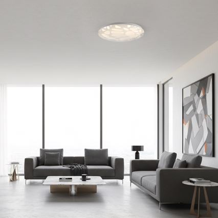 JUST LIGHT. 14009-16 - Dimmable LED ceiling light ART PLAFO LED/20W/230V 2700-6500K Ø 38 cm white + remote control