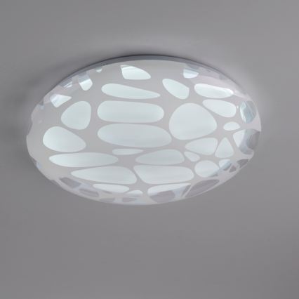 JUST LIGHT. 14009-16 - Dimmable LED ceiling light ART PLAFO LED/20W/230V 2700-6500K Ø 38 cm white + remote control