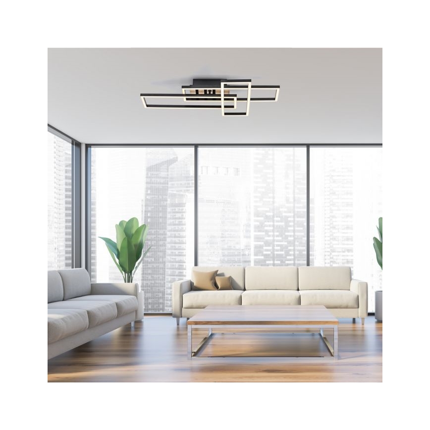 JUST LIGHT. 14051-79 - AKUSTIKA LED Ceiling Light LED/20.5W/230V Oak/Black