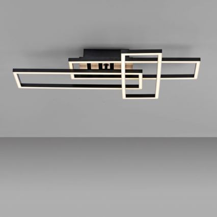 JUST LIGHT. 14051-79 - AKUSTIKA LED Ceiling Light LED/20.5W/230V Oak/Black