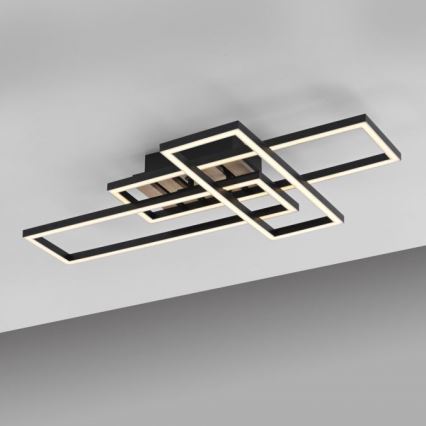 JUST LIGHT. 14051-79 - AKUSTIKA LED Ceiling Light LED/20.5W/230V Oak/Black