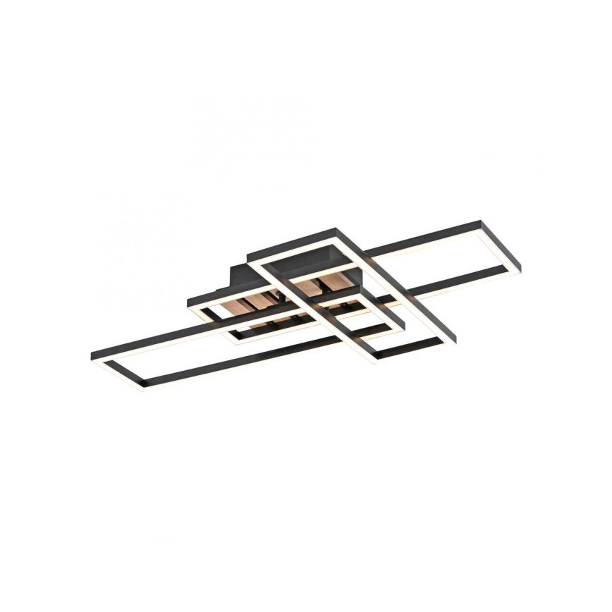 JUST LIGHT. 14051-79 - AKUSTIKA LED Ceiling Light LED/20.5W/230V Oak/Black