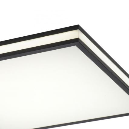 JUST LIGHT. 14110-18 - LED RGBW Dimmable ceiling light MARIO BLACK LED/19,5W/230V 2700-5000K + remote control
