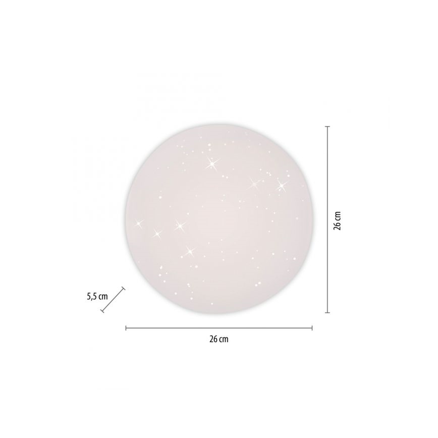 JUST LIGHT. 14275-16 - LED Ceiling light URANUS LED/10W/230V d. 26 cm white