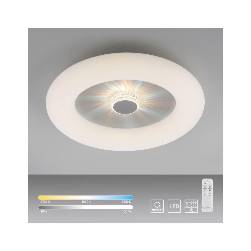 JUST LIGHT. 14383-16 - LED Dimmable ceiling light VERTIGO LED/26W/230V 2700-5000K white + remote control
