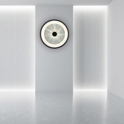 JUST LIGHT. 14384-18 - LED Dimmable ceiling light VERTIGO LED/29W/230V 2700-5000K black + remote control