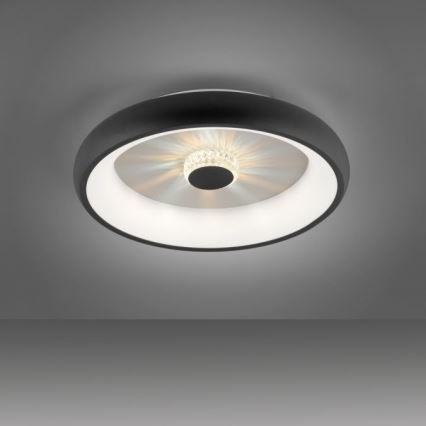 JUST LIGHT. 14384-18 - LED Dimmable ceiling light VERTIGO LED/29W/230V 2700-5000K black + remote control