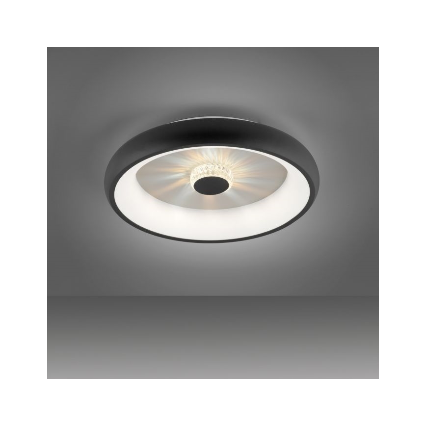 JUST LIGHT. 14384-18 - LED Dimmable ceiling light VERTIGO LED/29W/230V 2700-5000K black + remote control