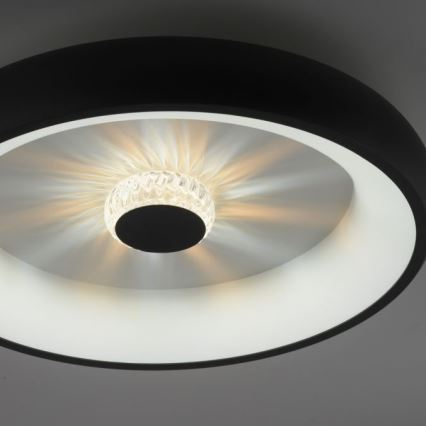 JUST LIGHT. 14384-18 - LED Dimmable ceiling light VERTIGO LED/29W/230V 2700-5000K black + remote control