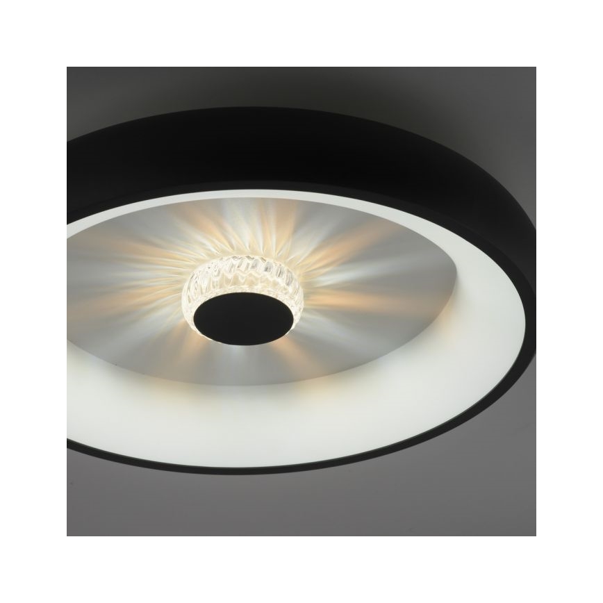 JUST LIGHT. 14384-18 - LED Dimmable ceiling light VERTIGO LED/29W/230V 2700-5000K black + remote control
