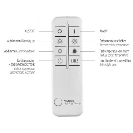 JUST LIGHT. 14384-18 - LED Dimmable ceiling light VERTIGO LED/29W/230V 2700-5000K black + remote control