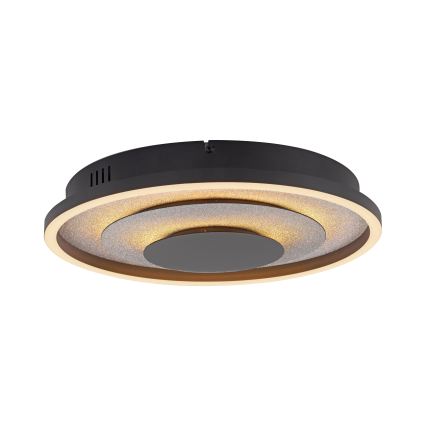 JUST LIGHT. 14409-21 - LED ceiling light GLITTY LED/22W/230V Ø 40 cm black
