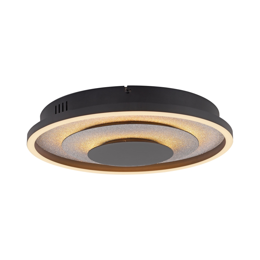 JUST LIGHT. 14409-21 - LED ceiling light GLITTY LED/22W/230V Ø 40 cm black
