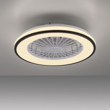 JUST LIGHT. 14447-18 - LED RGBW Dimmable ceiling fan with a light LENO LED/44W/230V 3000-6500K d. 48,6 cm white + remote control