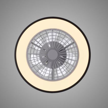 JUST LIGHT. 14447-18 - LED RGBW Dimmable ceiling fan with light LENO LED/44W/230V 3000-6500K Ø 48.6 cm white + remote control