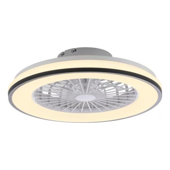 JUST LIGHT. 14447-18 - LED RGBW Dimmable ceiling fan with a light LENO LED/44W/230V 3000-6500K d. 48,6 cm white + remote control