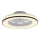 JUST LIGHT. 14447-18 - LED RGBW Dimmable ceiling fan with a light LENO LED/44W/230V 3000-6500K d. 48,6 cm white + remote control