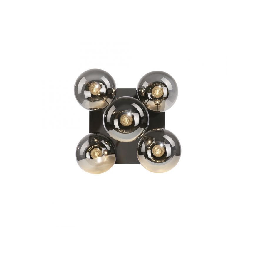 JUST LIGHT. 14602-18 - Chandelier on a pole WIDOW 5xE14/25W/230V black