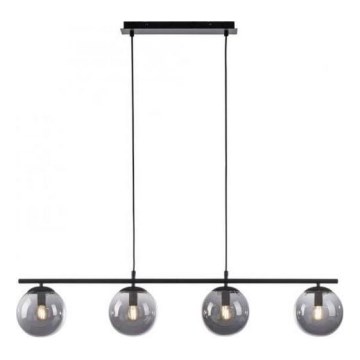 JUST LIGHT. 14604-18 - Chandelier on a string WIDOW 4xE14/25W/230V black