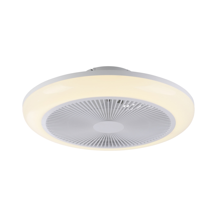 JUST LIGHT. 14623-16 - LED RGBW Dimmable Ceiling Fan with Light BRENDA LED/22W/230V 3000–6000K Ø 46 cm White + Remote Control