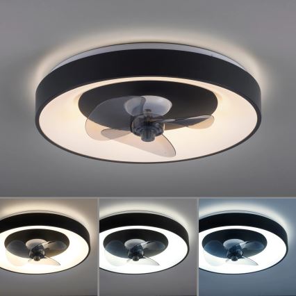 JUST LIGHT. 14644-18 - LED Dimmable ceiling light with a fan VENIKA LED/36W/230V d. 48,6 cm 2700-5000K + remote control