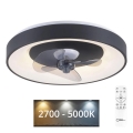 JUST LIGHT. 14644-18 - LED Dimmable ceiling light with a fan VENIKA LED/36W/230V d. 48,6 cm 2700-5000K + remote control
