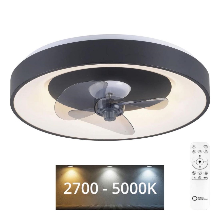 JUST LIGHT. 14644-18 - LED Dimmable ceiling light with a fan VENIKA LED/36W/230V d. 48,6 cm 2700-5000K + remote control