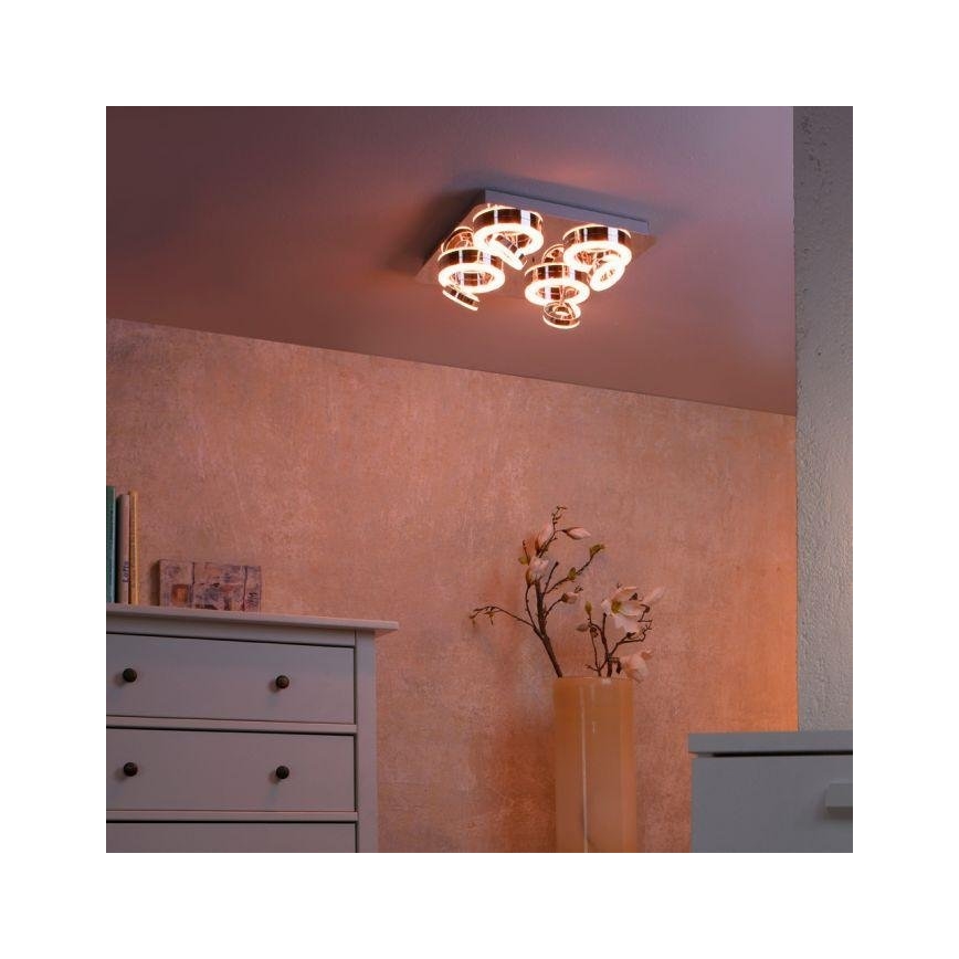 JUST LIGHT. 14662-17 - LED RGBW Dimmable spotlight TIM LOLASMART 4xLED/5,9/230V 2700-5000K + remote control