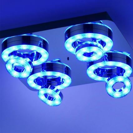 JUST LIGHT. 14662-17 - LED RGBW Dimmable spotlight TIM LOLASMART 4xLED/5,9/230V 2700-5000K + remote control