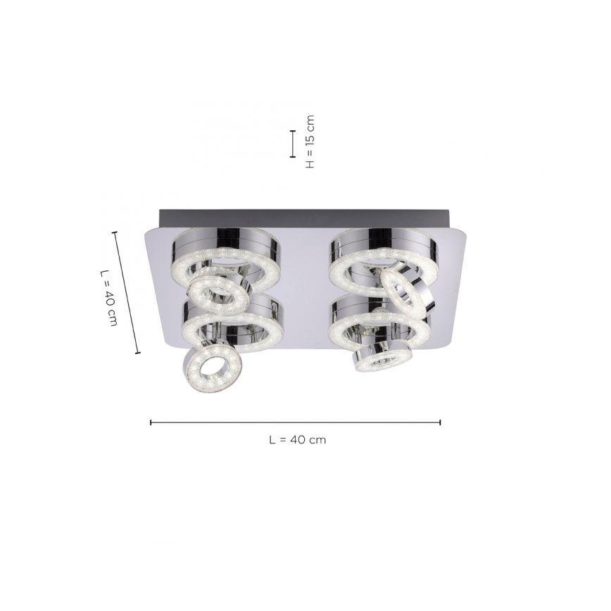 JUST LIGHT. 14662-17 - LED RGBW Dimmable spotlight TIM LOLASMART 4xLED/5,9/230V 2700-5000K + remote control