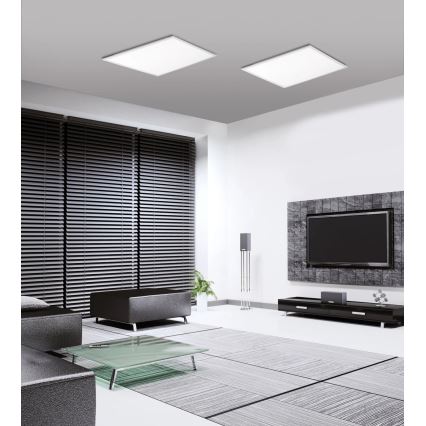 JUST LIGHT. 14681-16 - LED RGB Dimmable surface-mounted panel LOLA FLAT LED/28W/230V 2700-5000K + remote control