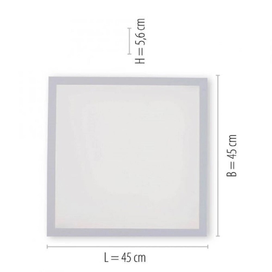 JUST LIGHT. 14681-16 - LED RGB Dimmable surface-mounted panel LOLA FLAT LED/28W/230V 2700-5000K + remote control