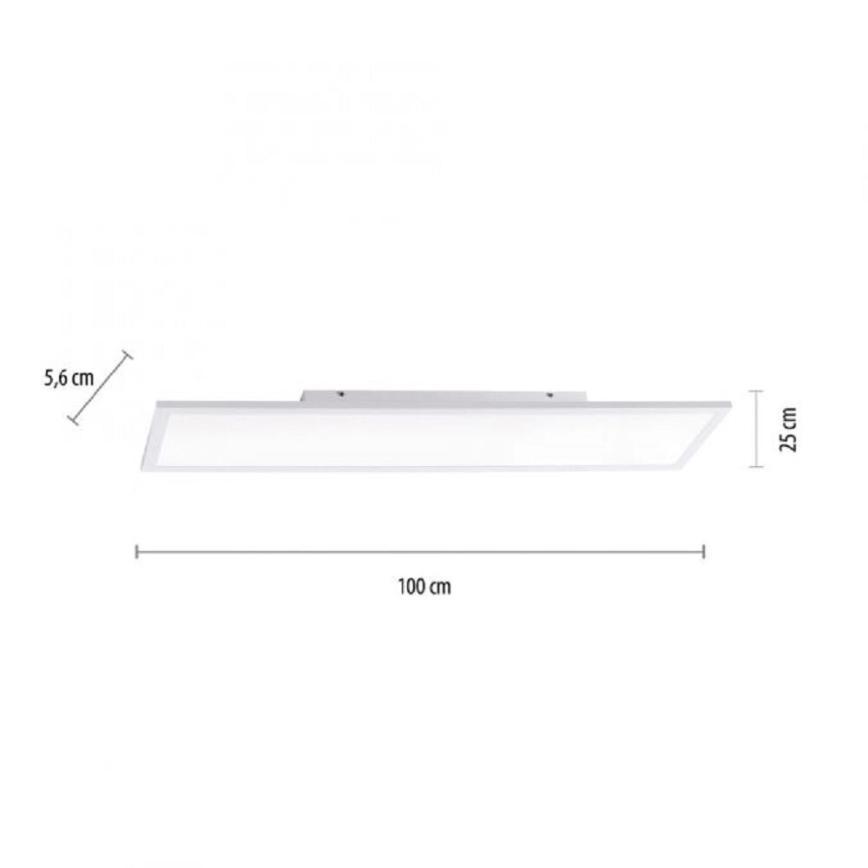 JUST LIGHT. 14682-16 - LED RGB Dimmable surface-mounted panel LOLA FLAT LED/28,5W/230V 2700-5000K + remote control
