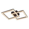 JUST LIGHT. 14732-18 - LED ceiling light GLITRA LED/17.5W/230V 37.6x37.6 cm black