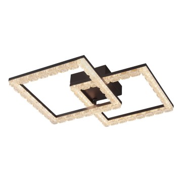 JUST LIGHT. 14732-18 - LED ceiling light GLITRA LED/17.5W/230V 37.6x37.6 cm black